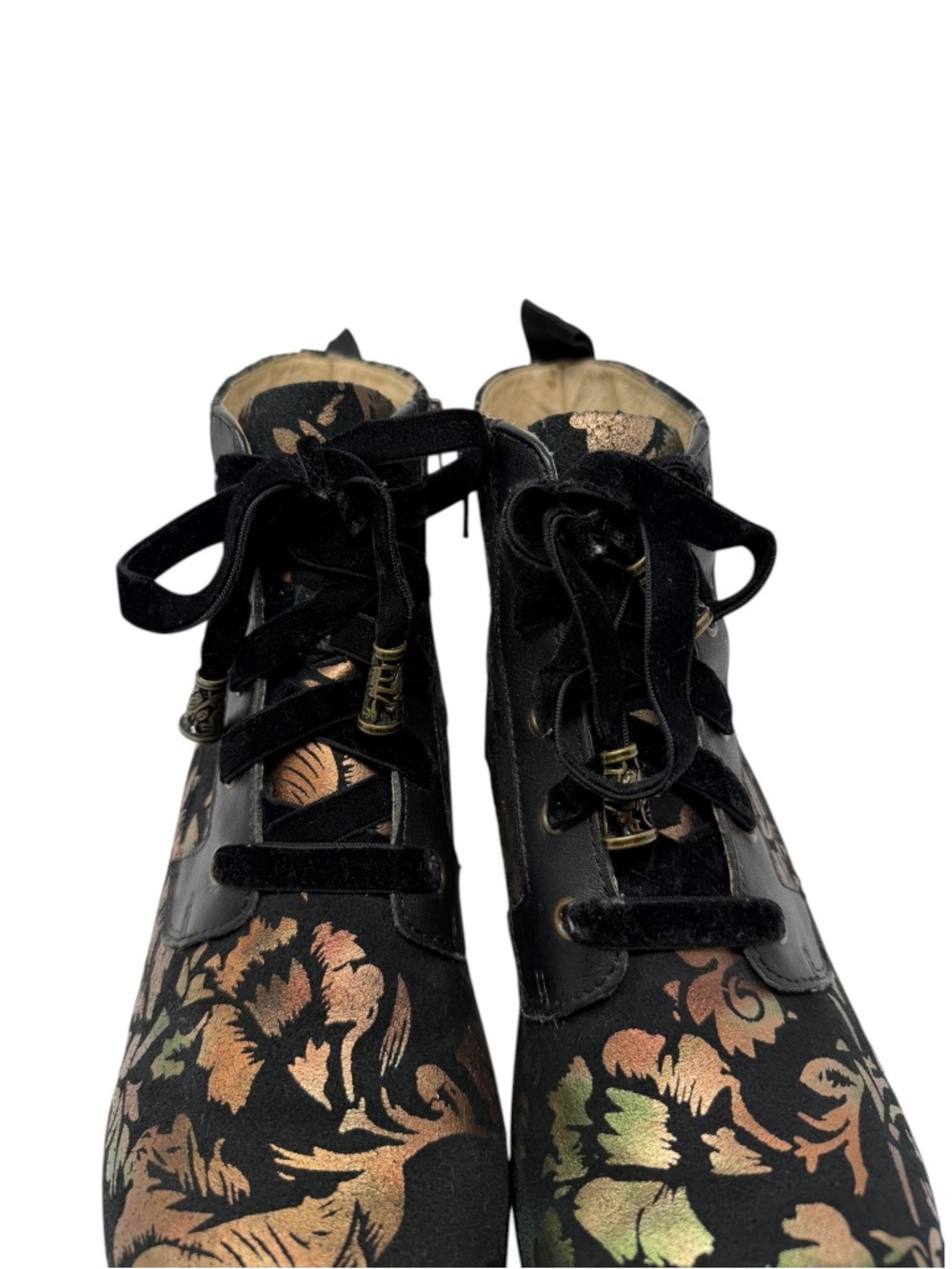 Alegria Eliza Regal Copper Floral Ankle Boots - Picture 11 of 15